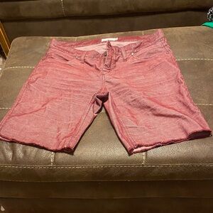 Carve Designs Burgundy Denim Shorts size 8